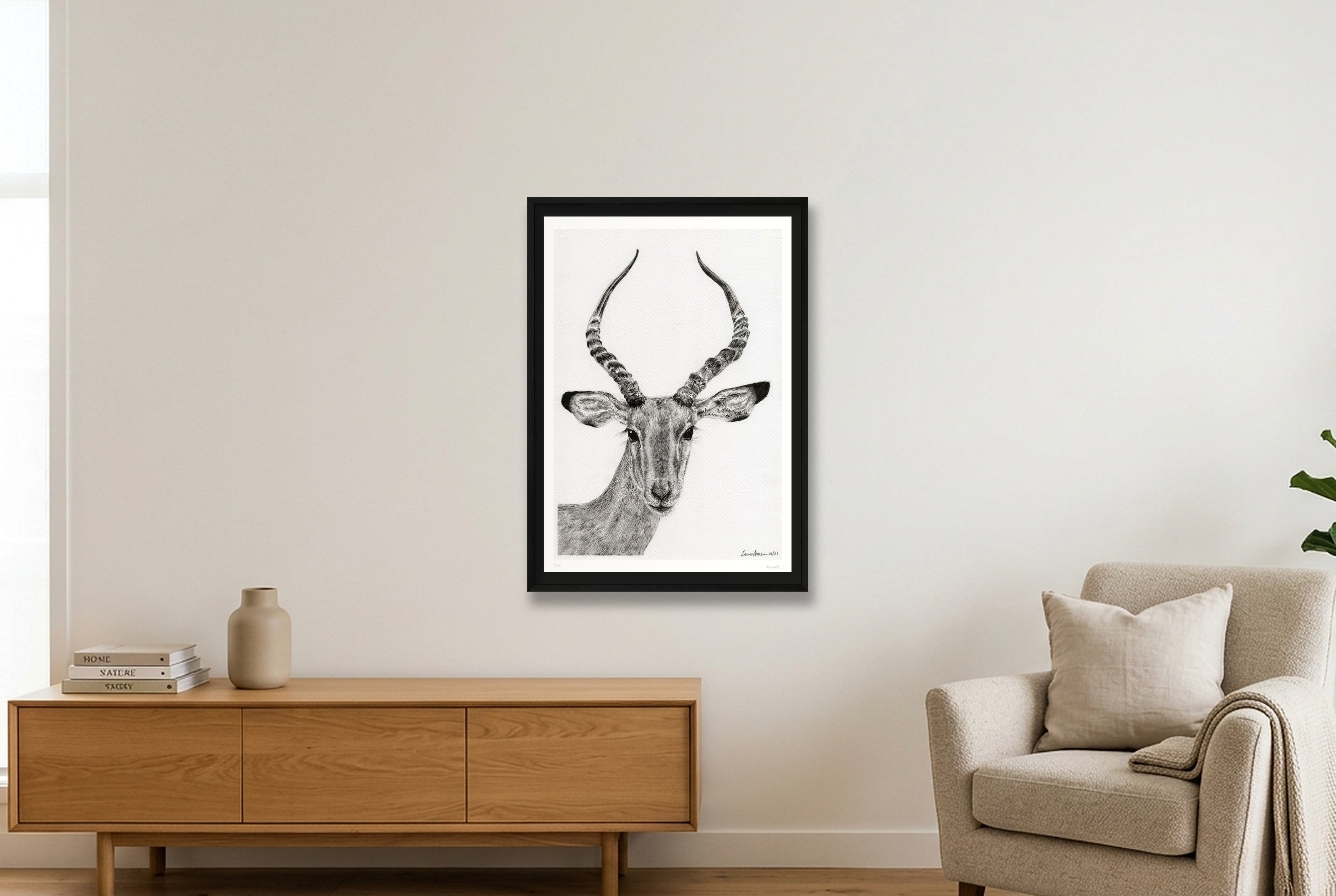Impalla Print — 70×100cm, 28×39" Black Frame