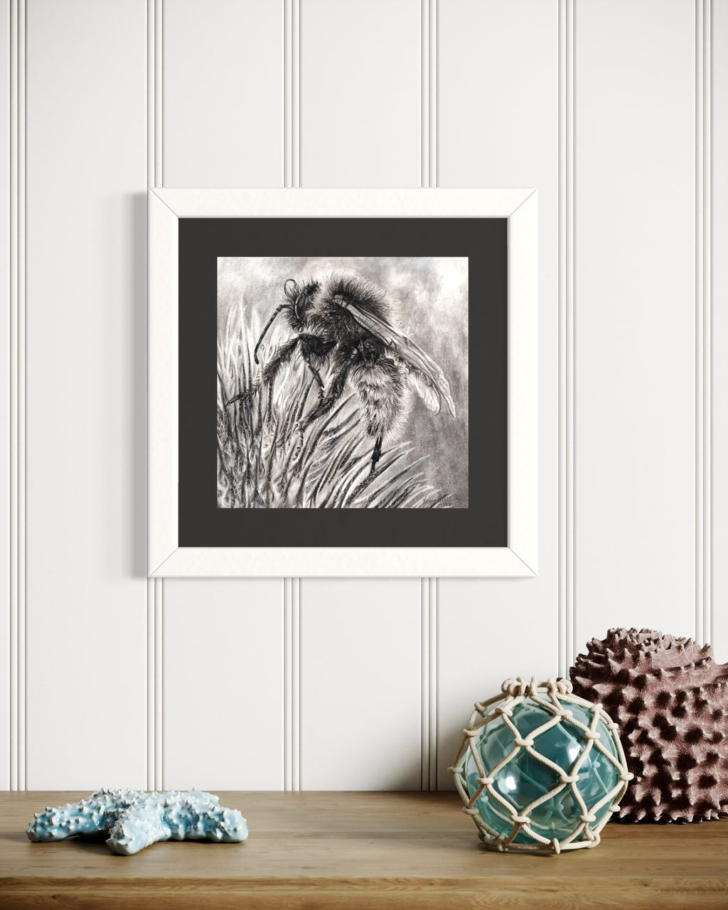 Bumble-Bee Charcoal Drawing