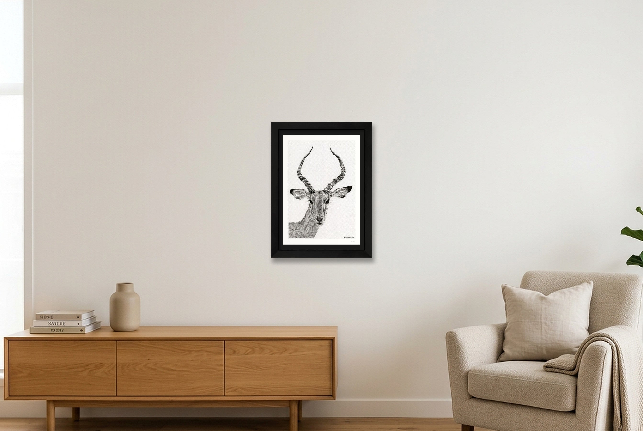 Impalla Print — A4 (21×30cm, 8×12") Black Frame