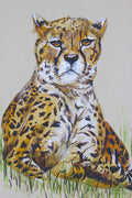 Cheetah Watercolour Painting